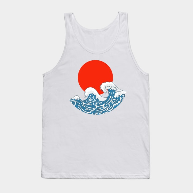 Japan rising sun Tank Top by nickemporium1